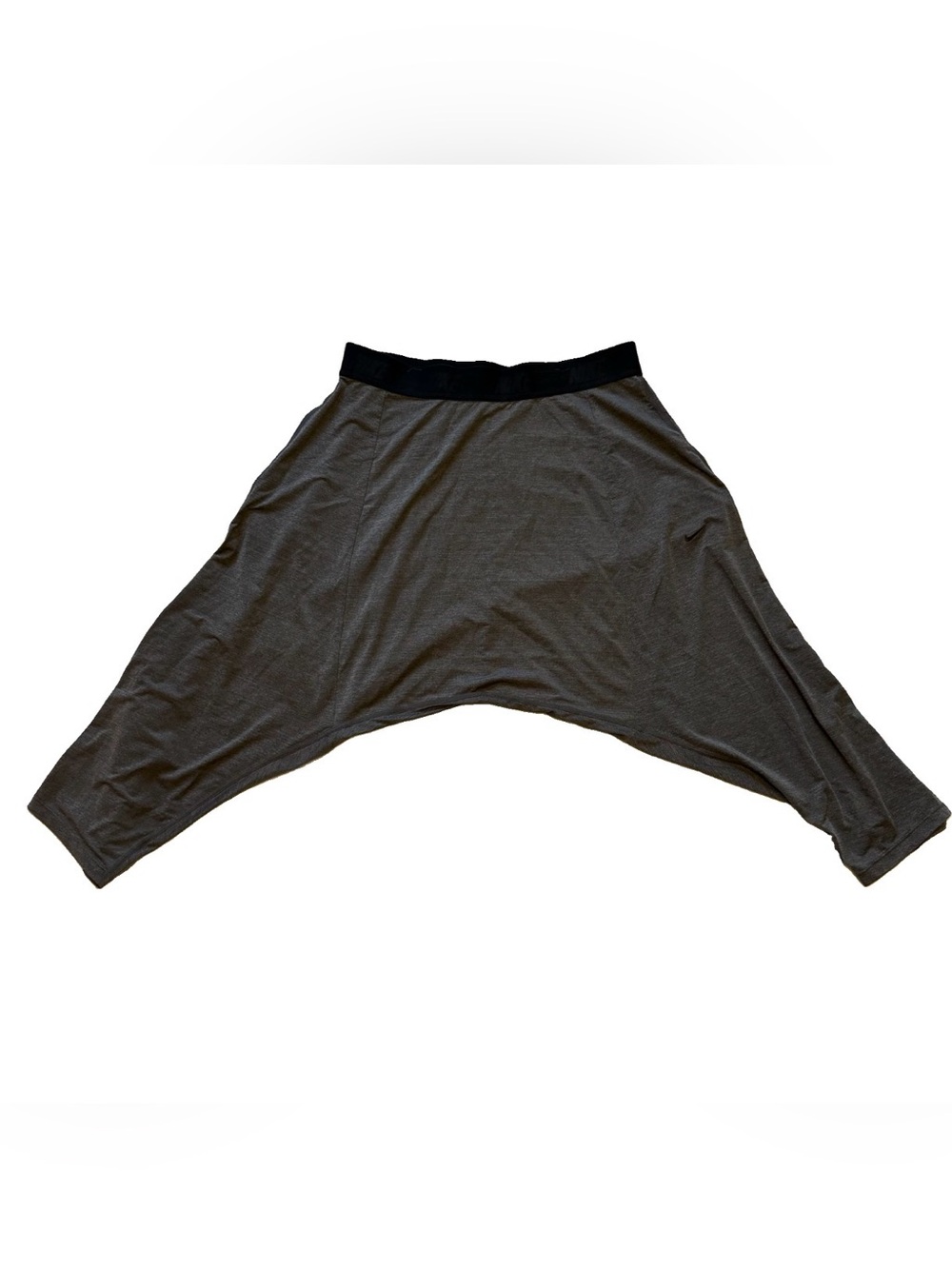 Nike Gray Harem Dance Dri Fit Capri Pants with Black Waistband